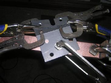 Ford Door Bracket Rigged for Welding